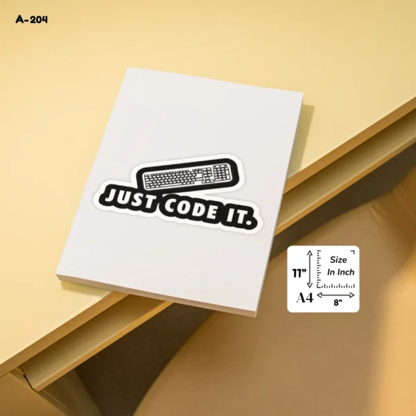 A4 Notebook A-204 Just code it