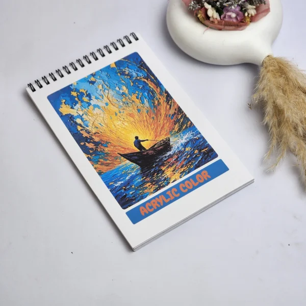 🎨 Acrylic Color Sketchbook – 5.5" x 8.5" Inch-A2