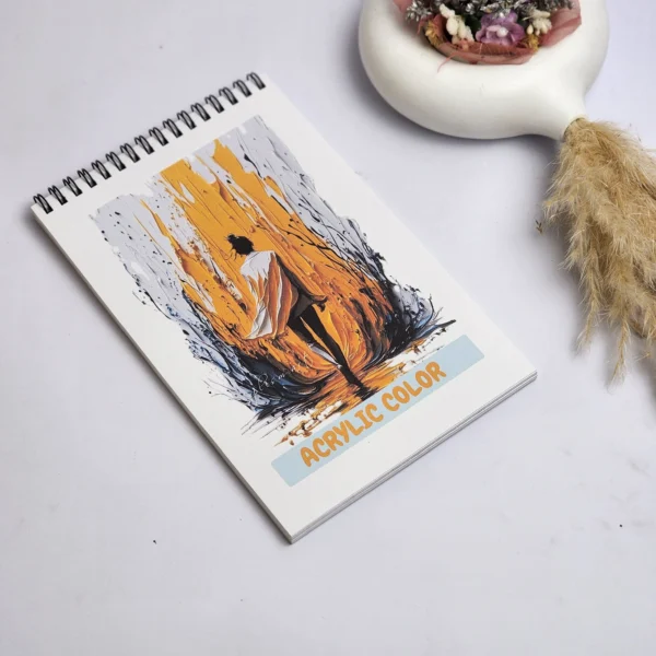 🎨 Acrylic Color Sketchbook – 5.5" x 8.5" Inch-A4