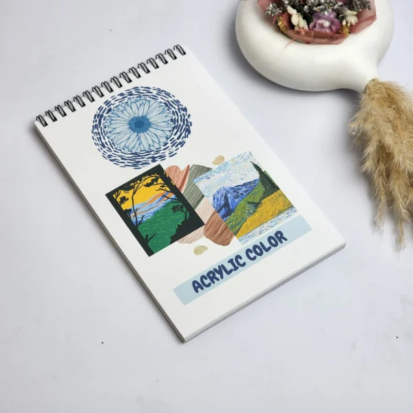 🎨 Acrylic Color Sketchbook – 5.5" x 8.5" Inch-A1
