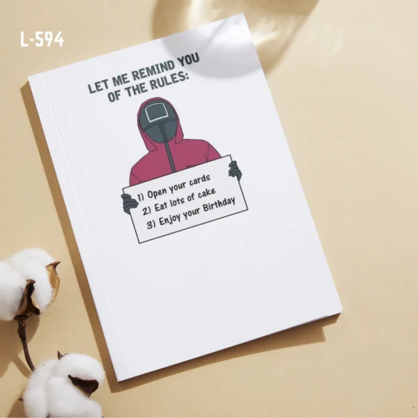 Squid Game theme Notebook L-594