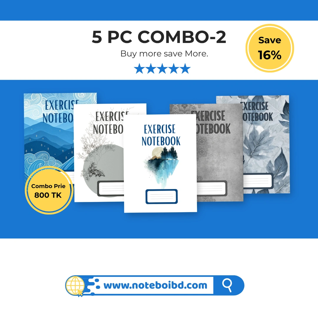 5Pc Combo-2 Note Khata 150 Page