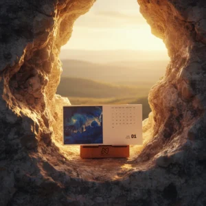 Minimal Desk Calendar (iii) 2026 - Islamic Theme