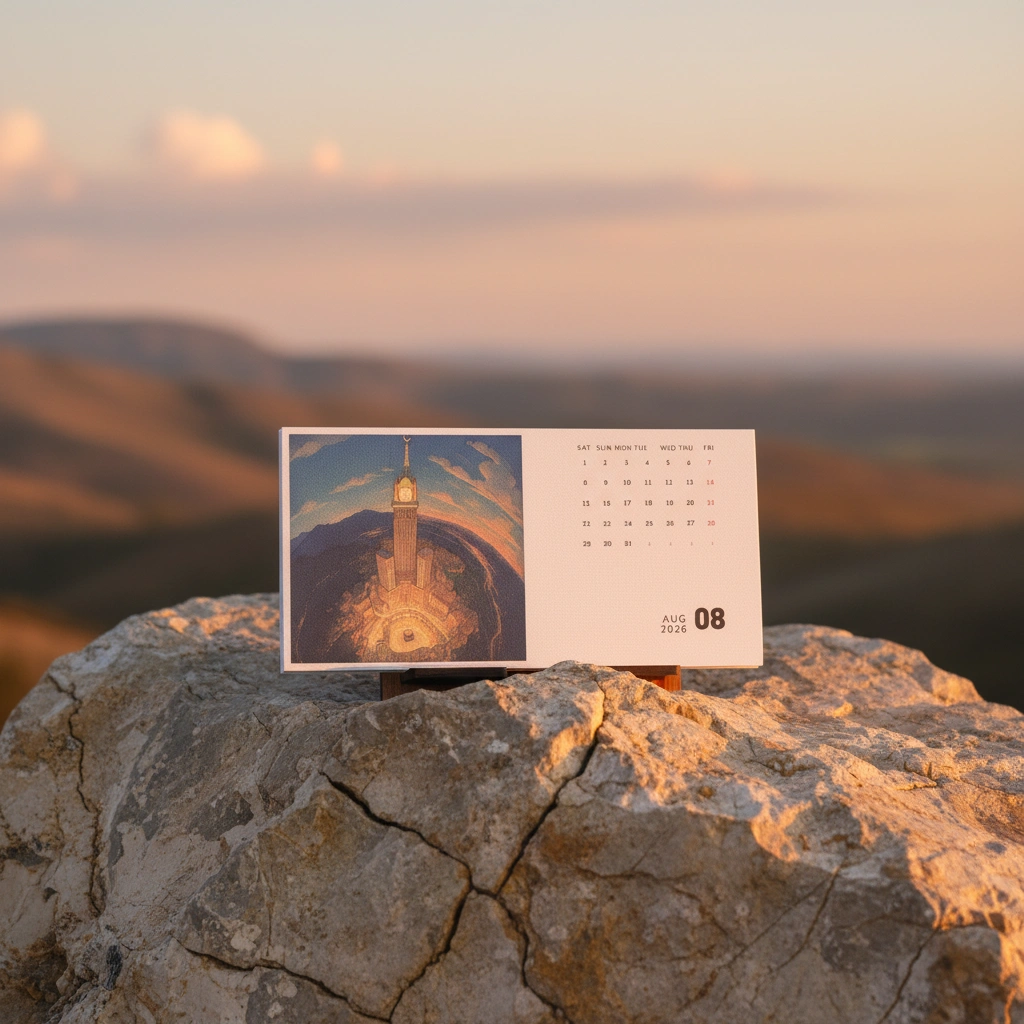 Minimal Desk Calendar (iii) 2026 - Islamic Theme - Image 4
