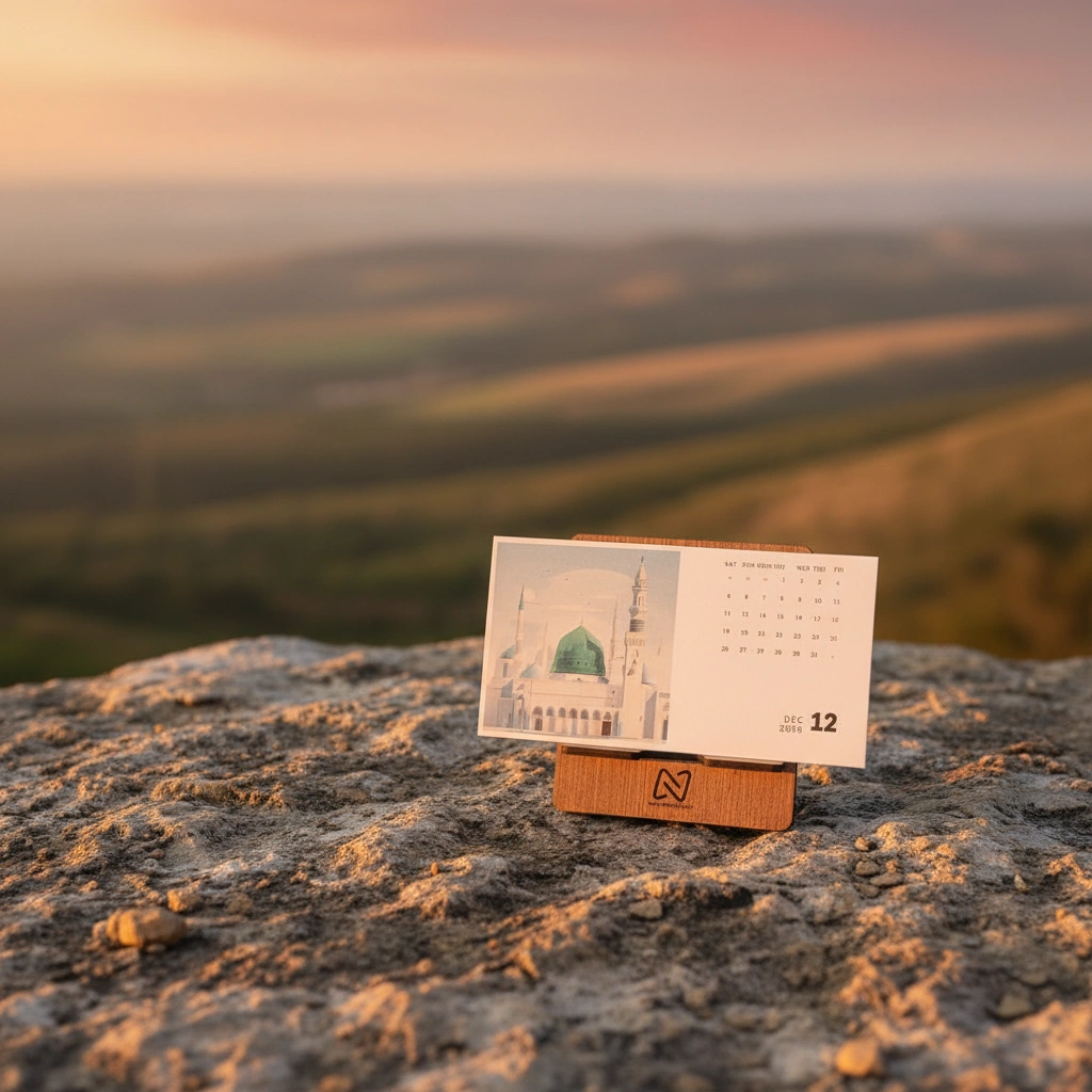 Minimal Desk Calendar (iii) 2026 - Islamic Theme - Image 5