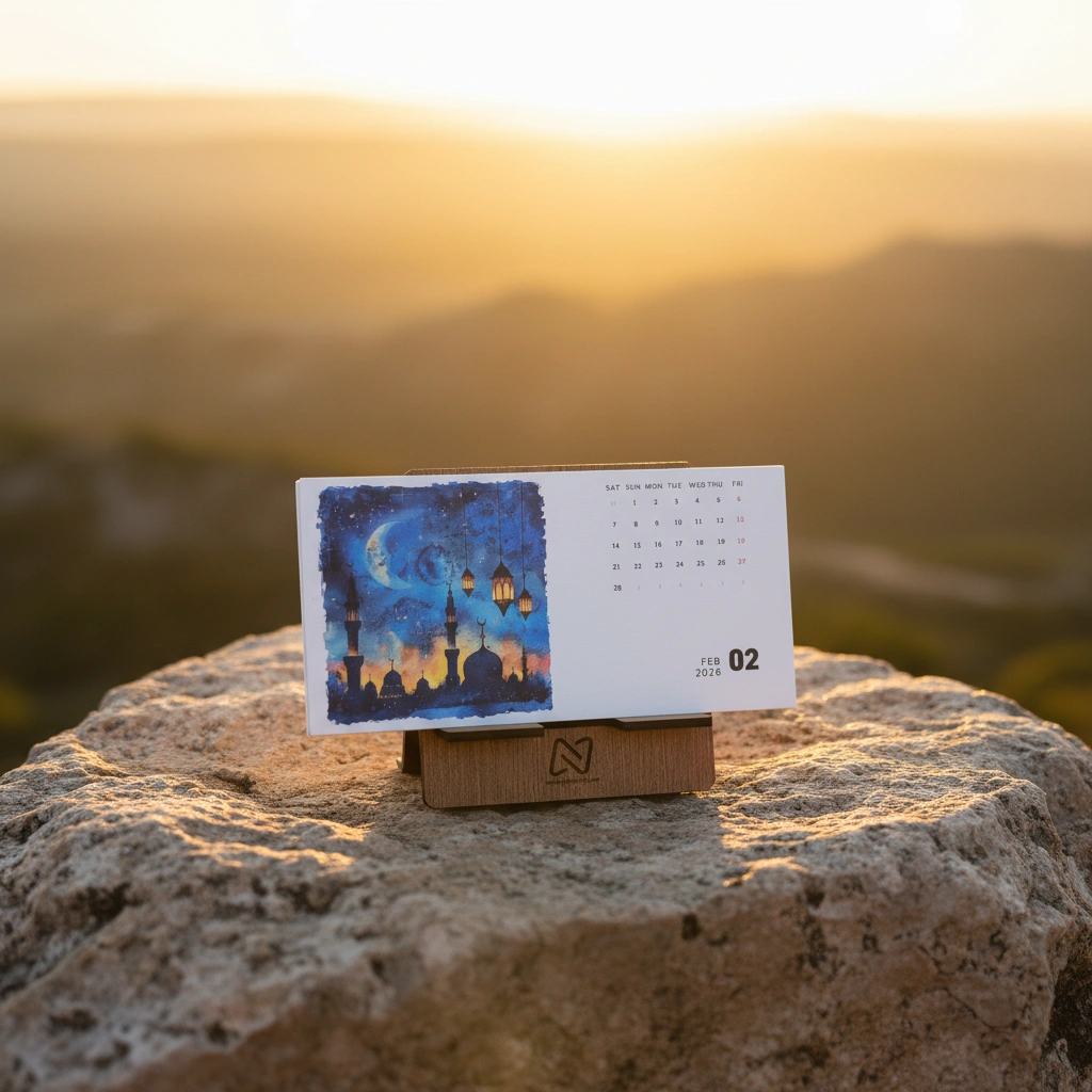 Minimal Desk Calendar (iii) 2026 - Islamic Theme - Image 6