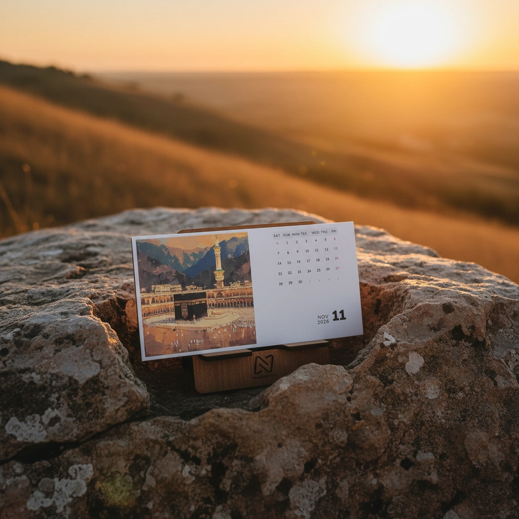 Minimal Desk Calendar (iii) 2026 - Islamic Theme - Image 12