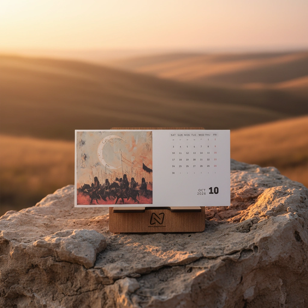 Minimal Desk Calendar (iii) 2026 - Islamic Theme - Image 13
